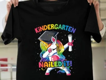 Dabbing Kindergarten Unicorn Graduation Class 2021 Nail It
