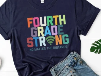 Fourth Grade Strong, Zooming into 4th, Zoom School, 4th Grade Shirt, Fourth Grade Shirt, 4th Grade Teacher, Distance Learning
