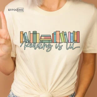 Reading is Lit, English Teacher Shirt, Reading Teacher Shirt, Reader Shirt, Librarian Shirt, Book Lover Shirt, Literature Teacher, ELA Shirt