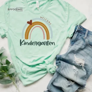 Welcome Kindergarten, Kindergarten Shirt, Kindergarten Teacher, First Day of School, Grade Team Shirts, Kindergarten Crew