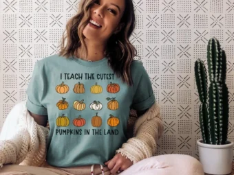 I Teach the Cutest Pumpkins, Teacher Halloween Shirt, Halloween Teacher, Fall Teacher Shirt, Teacher Shirts, Thanksgiving Teacher Shirt