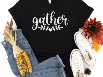 Gather Tee Shirt Thanksgiving Shirt, Thanksgiving t shirt womens, family thanksgiving shirts, funny Thanksgiving 2021 t-shirts long sleeve