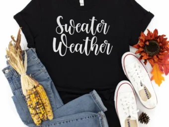 Sweater Weather Thanksgiving Shirt, Thanksgiving t shirt womens, family thanksgiving shirts, funny Thanksgiving 2021 t-shirts long sleeve