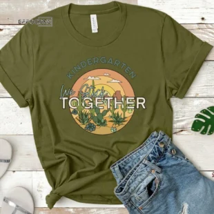 Kindergarten We Stick Together, Kindergarten Shirt, Kindergarten Teacher, Kinder Teacher Shirt, Hello Kindergarten, Back to School