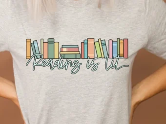 Reading is Lit, English Teacher Shirt, Reading Teacher Shirt, Reader Shirt, Librarian Shirt, Book Lover Shirt, Literature Teacher, ELA Shirt