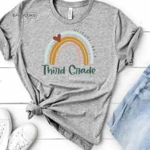 3rd Grade Shirt, Rainbow Teacher Tee, Third Grade Team, Third Grade Shirt, Teacher First Day, Teacher Life