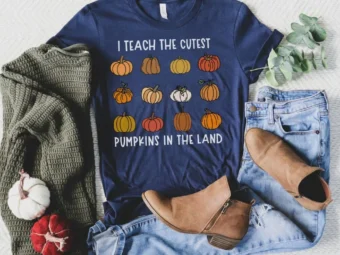 I Teach the Cutest Pumpkins, Teacher Halloween Shirt, Halloween Teacher, Fall Teacher Shirt, Teacher Shirts, Thanksgiving Teacher Shirt