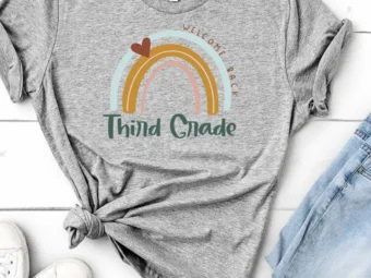 3rd Grade Shirt, Rainbow Teacher Tee, Third Grade Team, Third Grade Shirt, Teacher First Day, Teacher Life