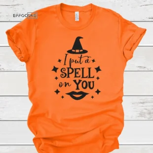 I put a spell on you lips halloween witch tee, Halloween Shirt, Trick or Treat t-shirt, Funny Halloween Shirt, Sexy Halloween Lips T shirt