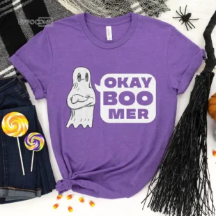 Ok! Booomer, Halloween Shirt, Trick or Treat t-shirt, Funny Halloween Shirt, Gay Halloween Shirt