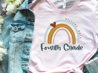 Fourth Grade Shirt, 4th Grade Shirt, 4th Grade Teacher, Teacher Life, Teacher First Day, Rainbow Teacher Tee
