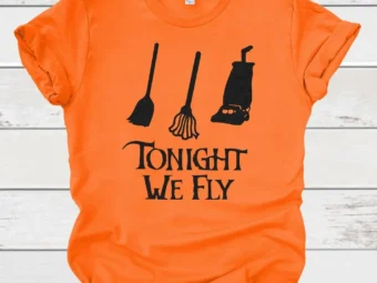 Tonight We Fly Haloween Tee, Halloween Shirt, Trick or Treat t-shirt, Funny Halloween Shirt, Gay Halloween Shirt