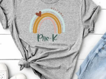 Pre-K Shirt, Pre-K Teacher, Preschool Teacher, PreK Shirt, PreK Teacher, First Day of School, Rainbow Teacher Tee