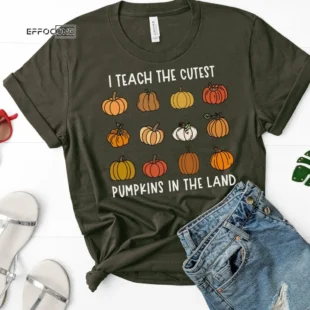 I Teach the Cutest Pumpkins, Teacher Halloween Shirt, Halloween Teacher, Fall Teacher Shirt, Teacher Shirts, Thanksgiving Teacher Shirt