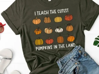I Teach the Cutest Pumpkins, Teacher Halloween Shirt, Halloween Teacher, Fall Teacher Shirt, Teacher Shirts, Thanksgiving Teacher Shirt