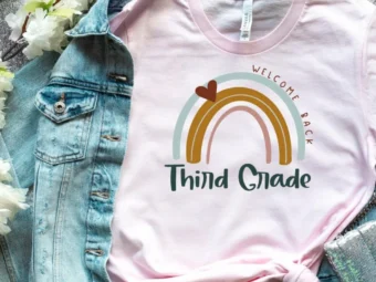 3rd Grade Shirt, Rainbow Teacher Tee, Third Grade Team, Third Grade Shirt, Teacher First Day, Teacher Life