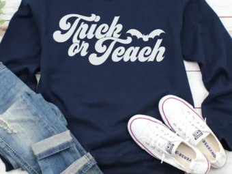 Trick or Teach Sweatshirt, Spooky Teacher, Halloween Teacher, Teacher Sweatshirt, Fall Teacher, Funny Teacher, Cute Halloween, Fall Sweater