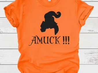 Amuck!!! Sanderson Sisters Halloween Tee, Halloween Shirt, Trick or Treat t-shirt, Funny Halloween Shirt, Gay Halloween Shirt