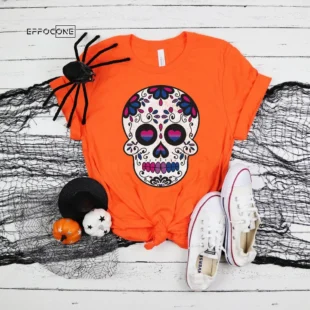 BiSexual Halloween Sugar Skull Shirt, Trick or Treat t-shirt, Funny Halloween Shirt, Gay Halloween Shirt