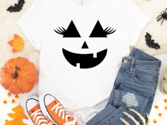 Girl Pumpkin Halloween Shirt, Trick or Treat t-shirt, Funny Halloween Shirt