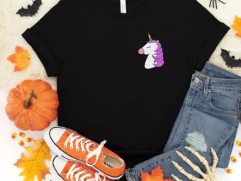 Halloween Unicorn Tee Shirt, Trick or Treat t-shirt, Funny Halloween Shirt, Gay Halloween Shirt