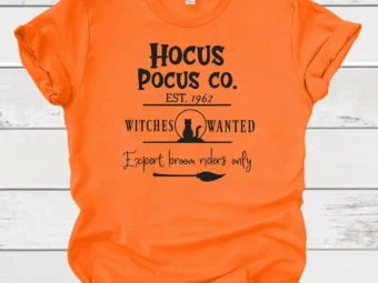 Hocus Pocus Co. Halloween Tee, Halloween Shirt, Trick or Treat t-shirt, Funny Halloween Shirt, Gay Halloween Shirt