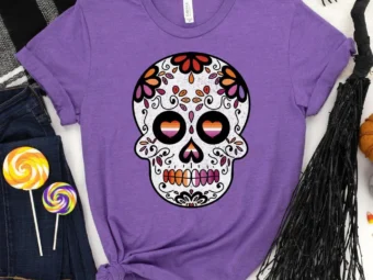 Lesbian Halloween Shirt, Trick or Treat t-shirt, Funny Halloween Shirt, Gay Halloween Shirt
