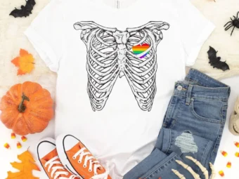 Love Skeleton Halloween Shirt, Trick or Treat t-shirt, Funny Halloween Shirt, Fun Love Halloween Shirt