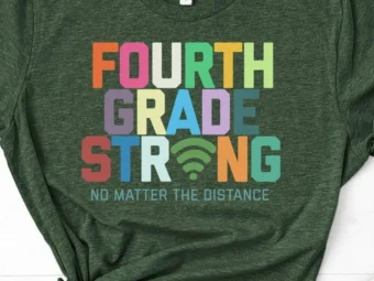 Fourth Grade Strong, Zooming into 4th, Zoom School, 4th Grade Shirt, Fourth Grade Shirt, 4th Grade Teacher, Distance Learning
