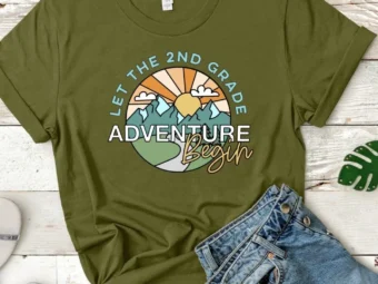 Let the 2nd Grade Adventure Begin, 2nd Grade Shirt, Back to School, 2nd Grade Team, 2nd Grade Teacher