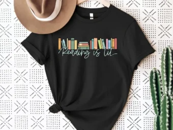Reading is Lit, English Teacher Shirt, Reading Teacher Shirt, Reader Shirt, Librarian Shirt, Book Lover Shirt, Literature Teacher, ELA Shirt