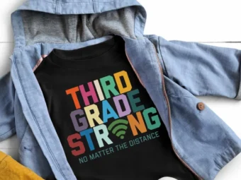 Third Grade Strong, Distance Learning, Zoom School, Virtual School, Third Grade Shirt, Third Grade Teacher, Third Grade Team, 3rd Grade