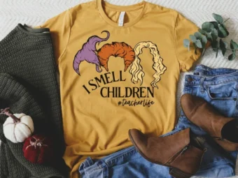 I Smell Children Shirt, Hocus Pocus Shirt, Funny Halloween Shirt, Halloween Teacher Shirt, Teacher Hocus Pocus, Witch Teacher Shirt