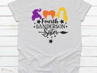 Fourth Sanderson Sister Tee Shirt, Halloween Shirt, Trick or Treat t-shirt, Funny Halloween Shirt, Gay Halloween Shirt