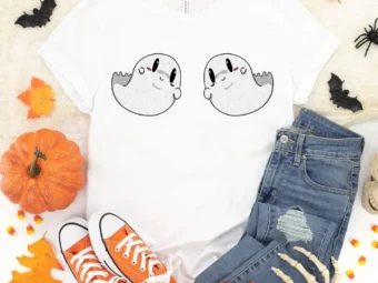 Halloween Boobies Shirt, Trick or Treat t-shirt, Funny Halloween Shirt, Booobie Ghost Shirt