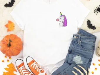 Halloween Unicorn Tee Shirt, Trick or Treat t-shirt, Funny Halloween Shirt, Gay Halloween Shirt