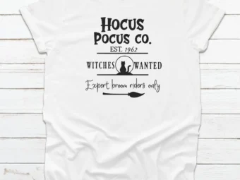 Hocus Pocus Co. Halloween Tee, Halloween Shirt, Trick or Treat t-shirt, Funny Halloween Shirt, Gay Halloween Shirt