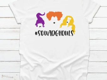 Squadghouls Sanderson Halloween Tee Shirt, Trick or Treat t-shirt, Funny Halloween Shirt, Squad Goals Sanderson Sisters Halloween Shirt