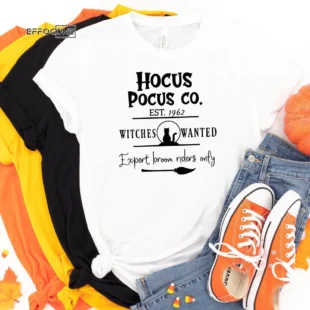 Hocus Pocus Co. Halloween Tee, Halloween Shirt, Trick or Treat t-shirt, Funny Halloween Shirt, Gay Halloween Shirt