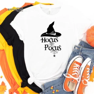 Hocus Pocus Witch Web Tee Shirt, Halloween Shirt, Trick or Treat t-shirt, Funny Halloween Shirt, Gay Halloween Shirt