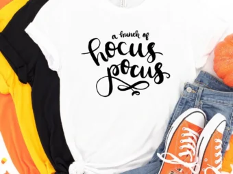 A bunch of hocus pocus, Halloween Shirt, Trick or Treat t-shirt, Funny Halloween Shirt, Gay Halloween Shirt