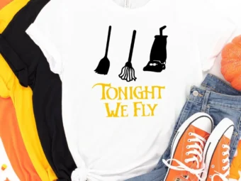 Tonight We Fly Haloween Tee, Halloween Shirt, Trick or Treat t-shirt, Funny Halloween Shirt, Gay Halloween Shirt