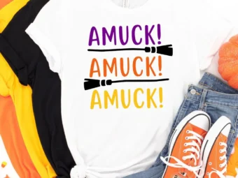 Amuck Amuck Amuck Halloween Shirt, Halloween Shirt, Trick or Treat t-shirt, Funny Halloween Shirt, Sanderson Sisters Shirt