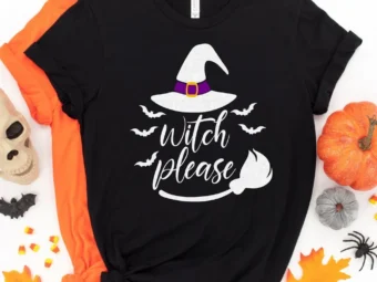 Witch Please Halloween Tee, Halloween Shirt, Trick or Treat t-shirt, Funny Halloween Shirt, Gay Halloween Shirt