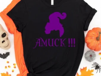 Amuck!!! Sanderson Sisters Halloween Tee, Halloween Shirt, Trick or Treat t-shirt, Funny Halloween Shirt, Gay Halloween Shirt