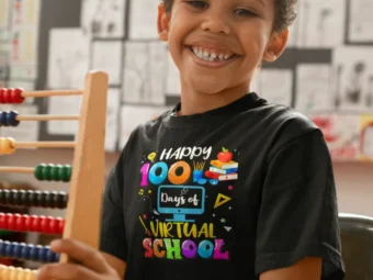 Happy 100th Day of School Virtual Learning Teachers Students
