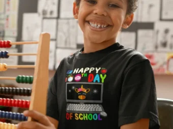 Happy 100th Birthday School Virtual Teacher Unicorn Girls