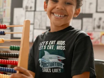 Let's Eat Kids Punctuation saves lives Funny Grammar