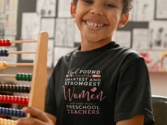 Preschool Teacher Strong, Smart God Christian Jesus