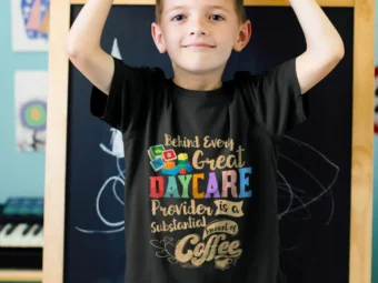 Coffee lover and childcare provider Daycare teacher